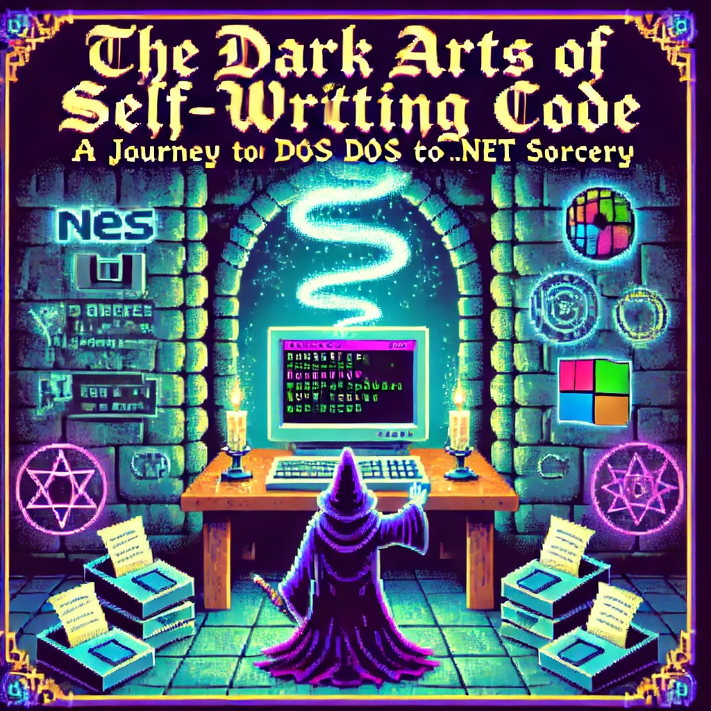 The Dark Arts of Self-Writing Code: A Journey from DOS to .NET Sorcery